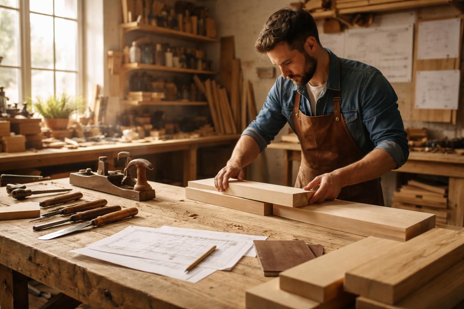 découvrez l’art de l’ébénisterie, de l’esquisse à la réalisation finale, à travers une immersion passionnante dans un atelier artisanal.